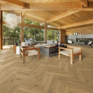 Kahrs Engineered Herringbone Grey Left Oiled Smoked 11x120x600mm