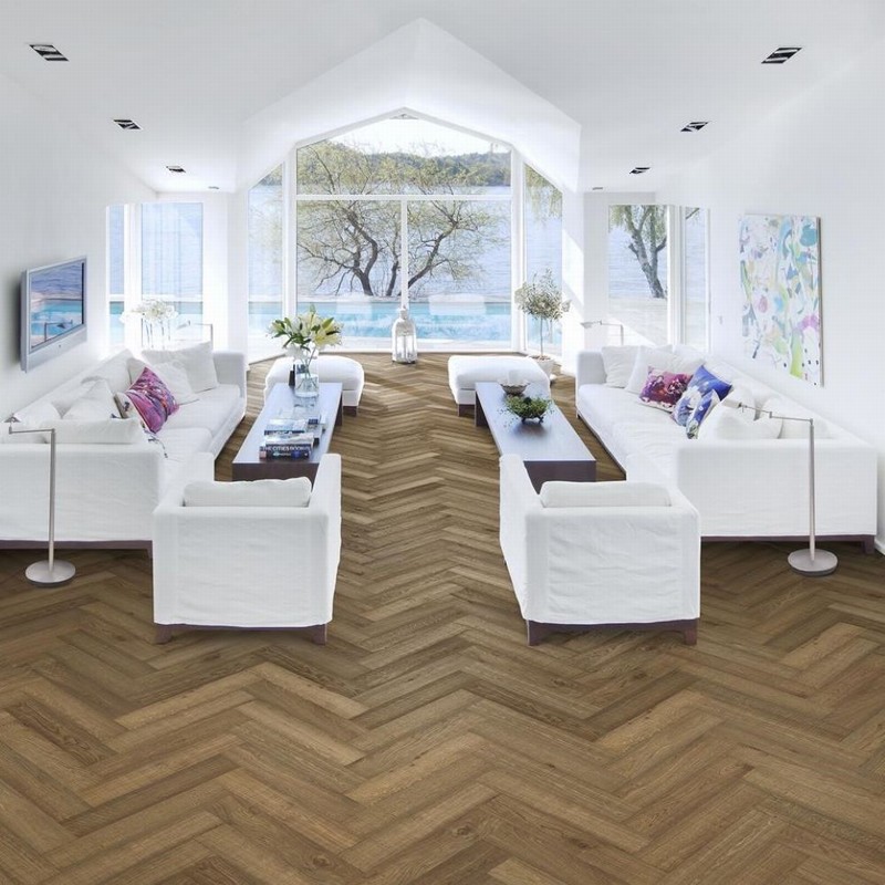 Kahrs Engineered Herringbone Smoked Left Oiled 11x120x600mm