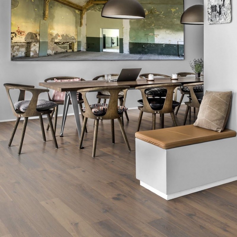 Kahrs Engineered Artisan Concrete Oied Hand Scraped 15x190mm
