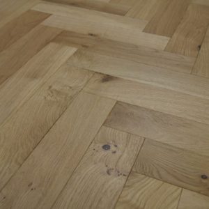 YNDE Engineered Herringbone Brushed UV Oiled 14x90x450mm