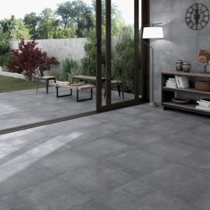 JTT Galleria Glaze Porcelain Tile Coal Natural 592x592x10mm