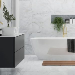 JTT Blanche Glaze Porcelain Tile Ecru Marble 600x600x10mm