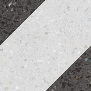 JTT Terrazzo Glaze Porcelain Tile Ash Parallel 185x185x10mm