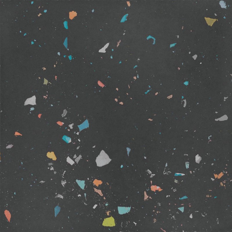 JTT Terrazzo Glaze Porcelain Tile Ash Multi 185x185x100mm