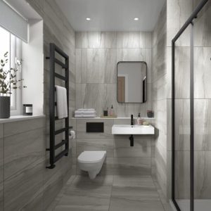 JTT Cartmel Glaze Ceramic Wall Tile Moonstone Matt 600x300x8mm