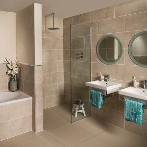 JTT Oxford Glaze Ceramic Wall Tile Ancient Stone 600x300x10mm