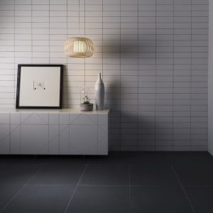 JTT Lumen Glaze Ceramic Wall Tile Snowfall Satin 300x100x8mm