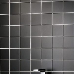 JTT Flare Glaze Ceramic Wall Tile Onyx Satin 100x100x6.5mm