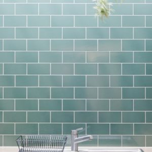 JTT Flare Glaze Ceramic Wall Tile Arctic Satin 100x100x6.5mm