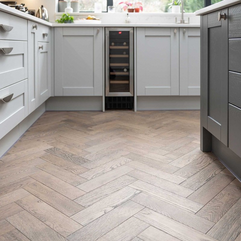 V4 Engineered Herringbone Zigzag Frozen Umber Oil 15x90x360mm