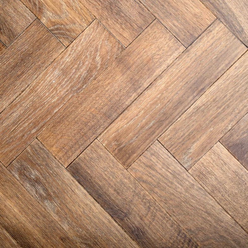 V4 Engineered Herringbone Zigzag Tannery Brown Oil 15x90x360mm - Image 4