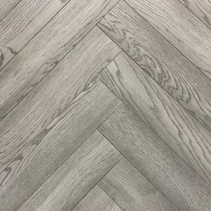 Xylo Herringbon St James Silver Grey Lacquered 14x125x625mm