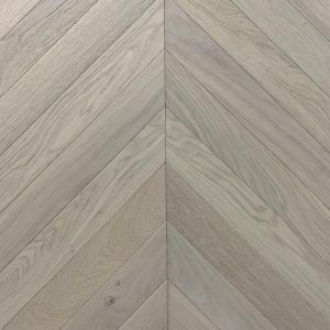 Xylo Chevron Soho Pearl White Brushed UV Oiled 14x90x540mm