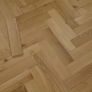 YNDE Engineered Herringbone Brushed UV Oiled 18x90x400mm