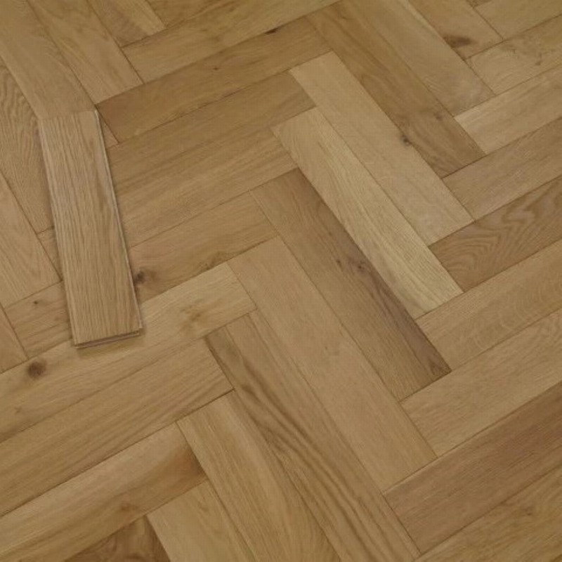 YNDE Engineered Herringbone Brushed UV Oiled 18x90x400mm