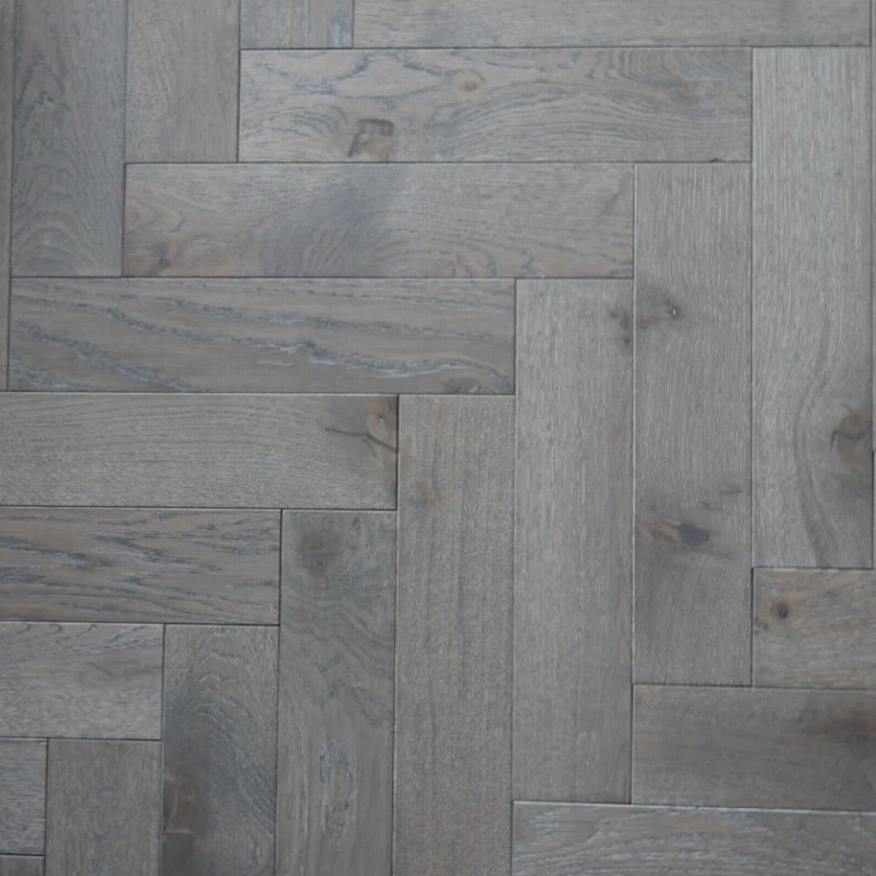 YNDE Engineered Herringbone Grey Hard Wax Oiled 18x90x400mm - Image 2