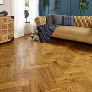 Naturecraft Engineered Oak Golden Brushed & Lacquered 14x125mm