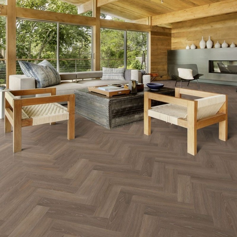 KAHRS LVT TIVEDEN ELEGANT HERRINGBONE GLUE 2.5x102x457mm - Image 6
