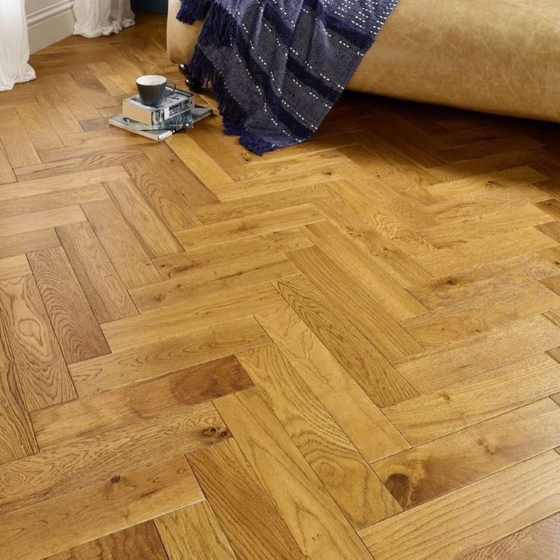 Naturecraft Herringbone Light Golden Lacquered 15x90x400mm