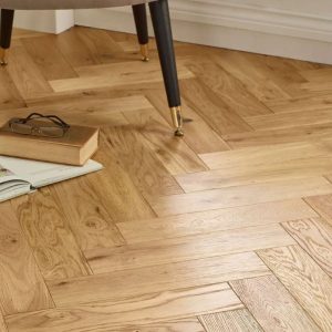 Naturecraft Herringbone Natural Brushed & Lacquered 18x100x500mm
